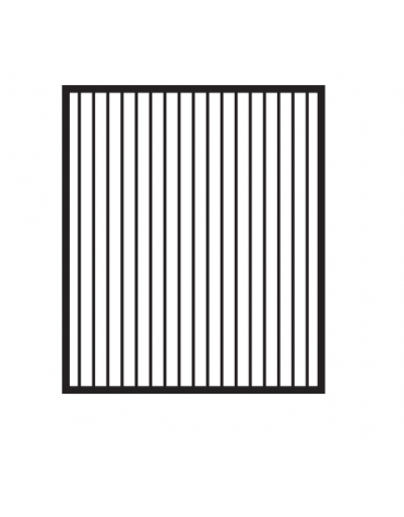 Fry top elettrico trifase-7,4kw da banco, piastra rigata cm 56x51, r. temp. 50 a 300 °C - dim. 60x70,5x28h