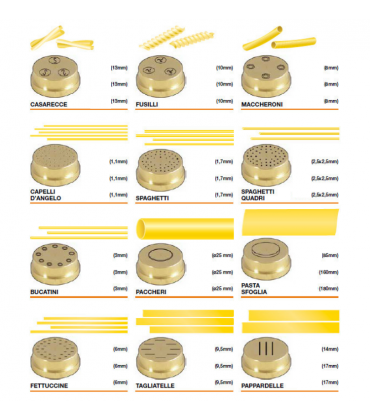 Trafile e coltelli per pasta fresca