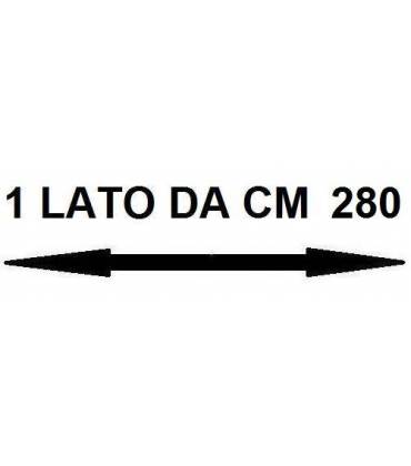 Con un lato da cm 280