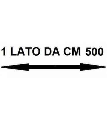 Con un lato da cm 500